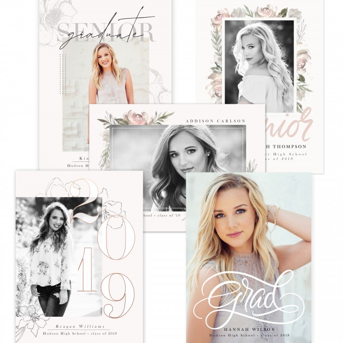 Garden Graduation Card Templates