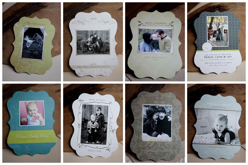 Die Cut Holiday Card Photoshop Templates