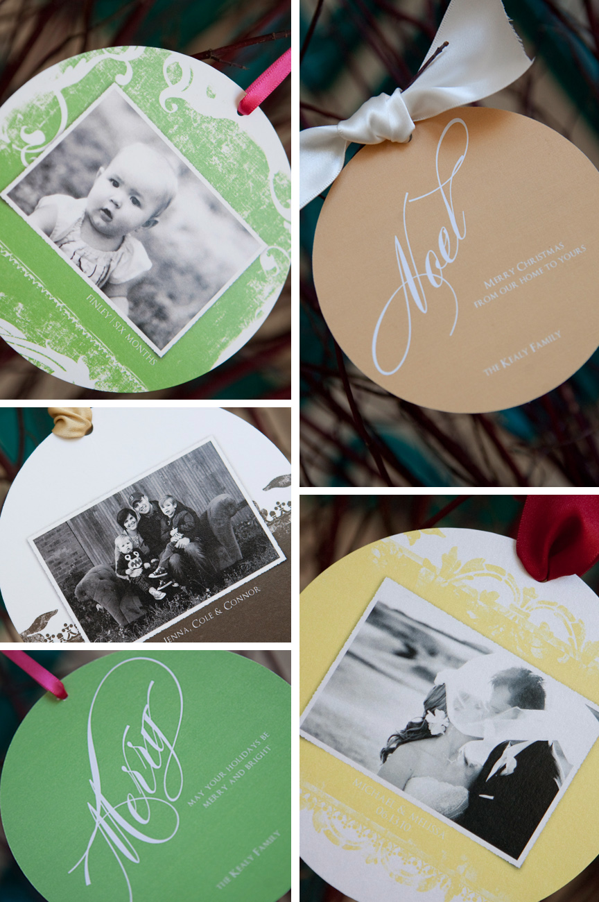 Circle die cut card templates for professional photographers