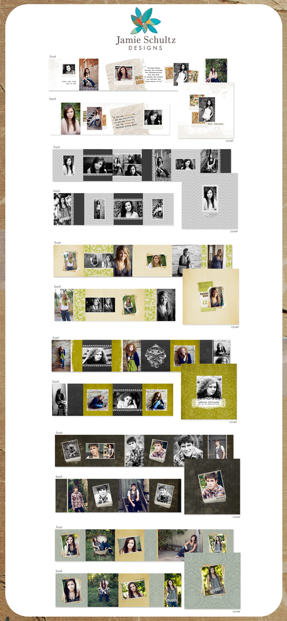 mini book templates for professional photographers