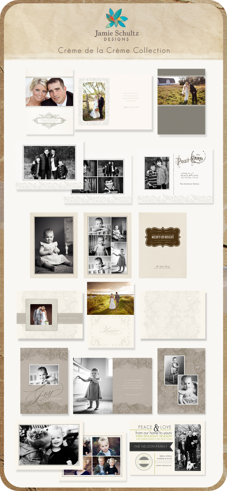 photoshop christmas card templates for professional photographers