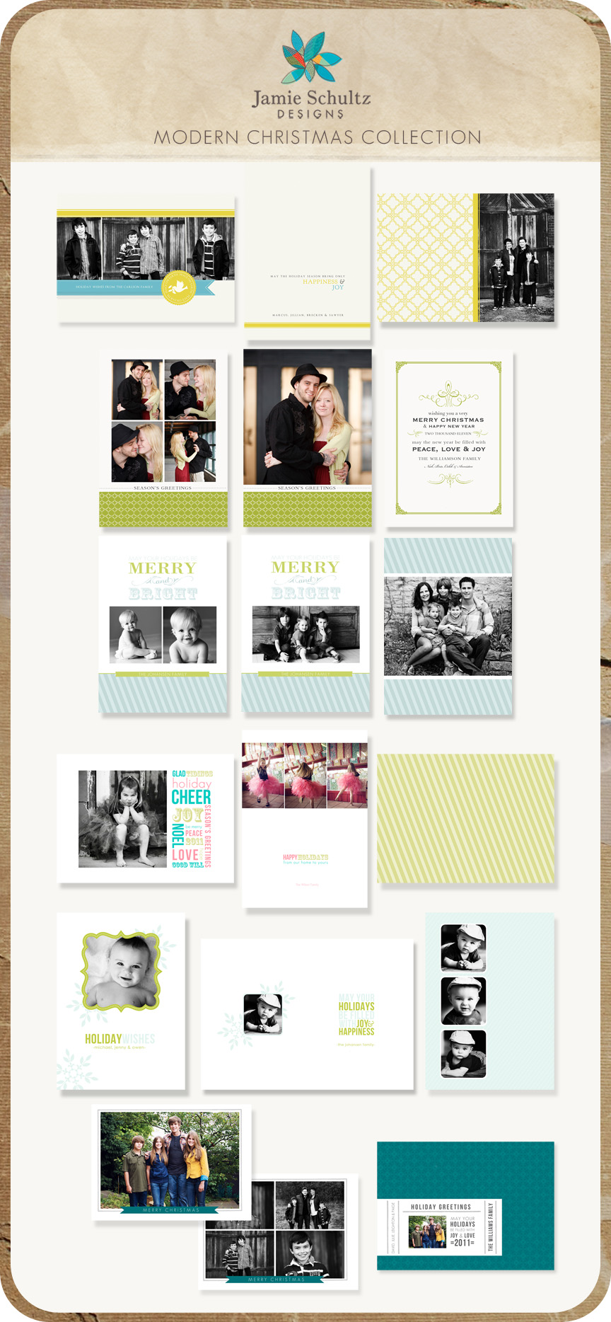 photoshop holiday card templates for professional photographers