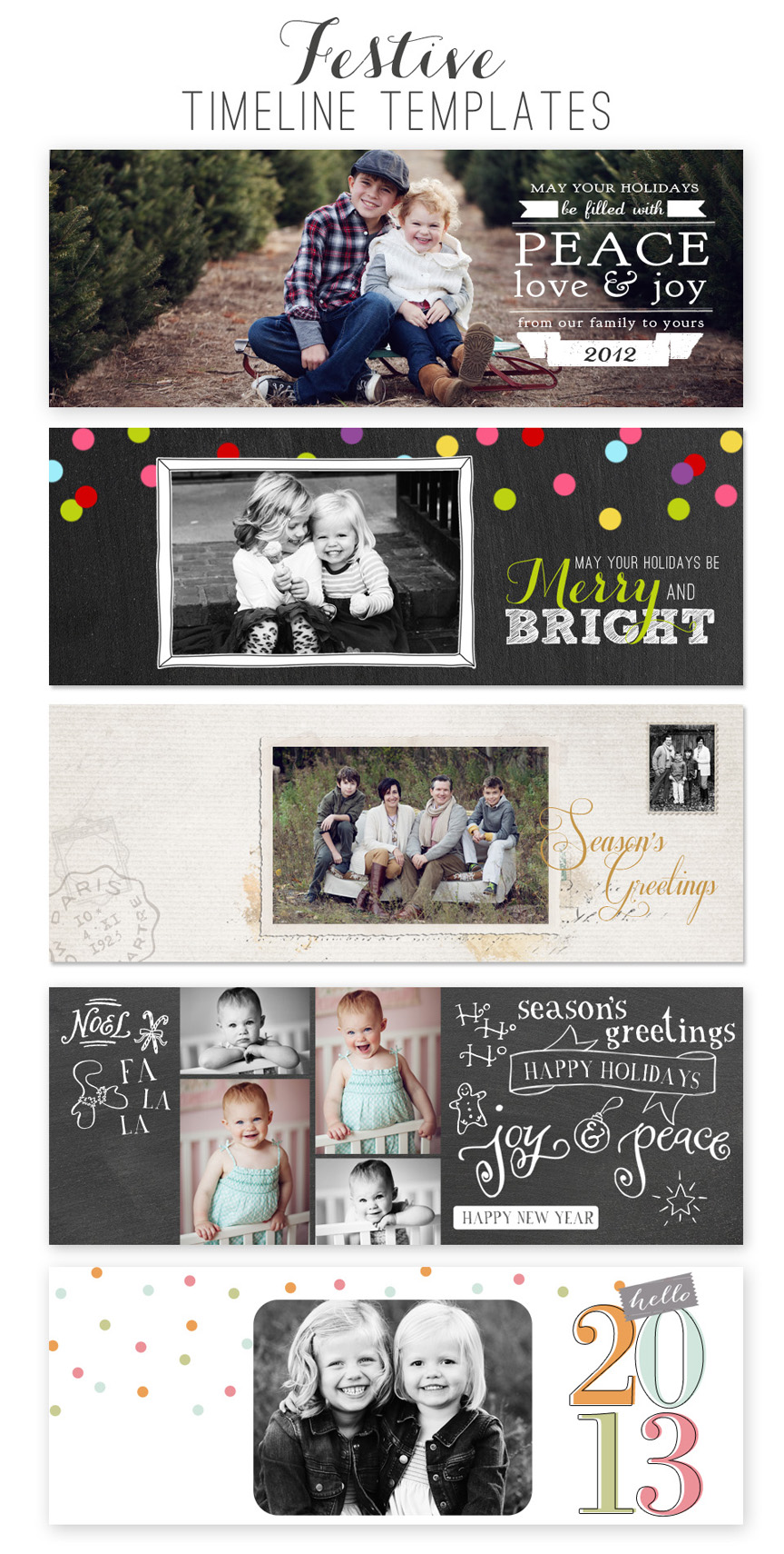 Festive Timeline Templates